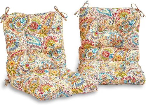 Miniatura 14 de South Pine Porch Juego de 2 cojines para asiento y respaldo para exteriores, color gris a rayas, 2 unidades Canopy Stripe Gris