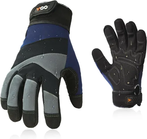 Miniatura 7 de Vgo Guantes de trabajo para hombre, guantes mecánicos, resistentes, guantes de vibración (SL8777/SL7721)