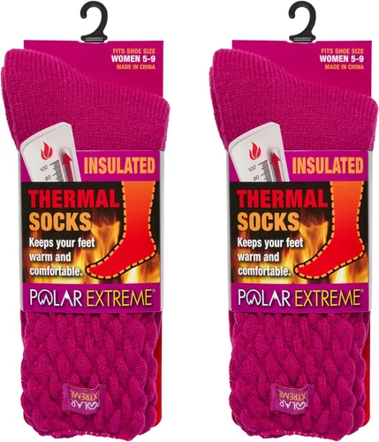 Miniatura 53 de Polar Extreme Calcetines térmicos de senderismo – acolchados, aislados, cálidos para botas, mujeres y hombres, talla única para la mayoría de 4-10