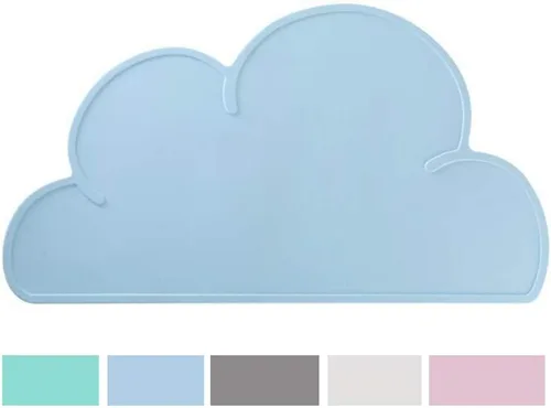 Miniatura 10 de Love Dream Tapete de silicona para alimentación de mascotas con borde elevado, antideslizante, impermeable, mantel individual para perros y gatos