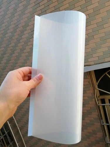 Miniatura 2 de BANLTRE 12 hojas de lámina de Mylar de 7.5 mil, 12 x 12 pulgadas, lámina de PET translúcida lechosa en blanco para hacer plantillas para máquinas