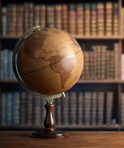 Miniatura 3 de Replogle Globes 35522 - Globo de expedición de cuero, pequeño