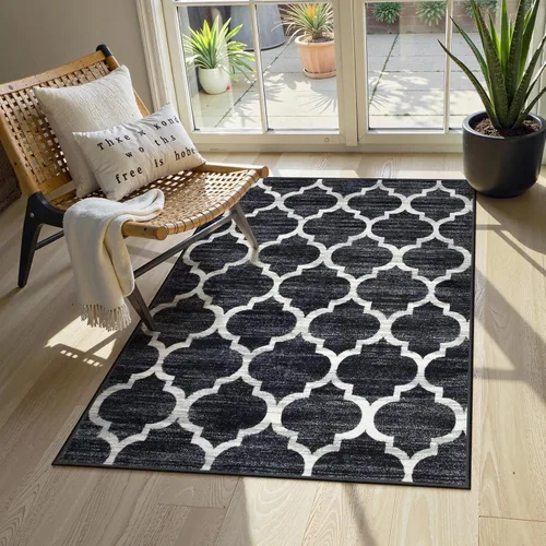 Miniatura 9 de Lahome Alfombra marroquí para pasillo – Alfombra antideslizante lavable de 2 x 6 pies con parte trasera de goma, suave y no desprende pelo, alfombra