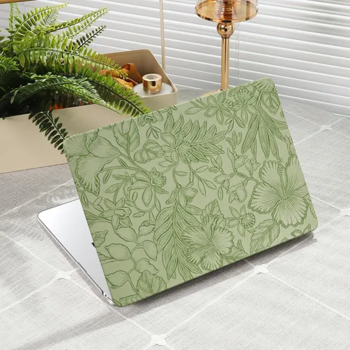 Miniatura 13 de iCasso Funda para MacBook Air de 13 pulgadas 2017-2010 versión anterior modelo A1466 A1369, carcasa rígida de cuero retro para MacBook Air de 13