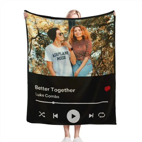 Miniatura 16 de Manta personalizada con fotos – Manta personalizada con fotos, regalos personalizados con imagen, manta de franela de vellón para esposa, marido