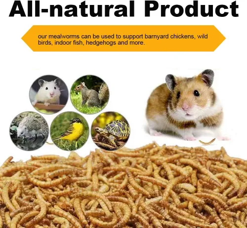 Miniatura 5 de 20 libras de gusanos secos, gusanos altos en proteínas para aves, pollos, tortugas, peces, hámsters y erizos, sin OMG y libres de químicos, alimento