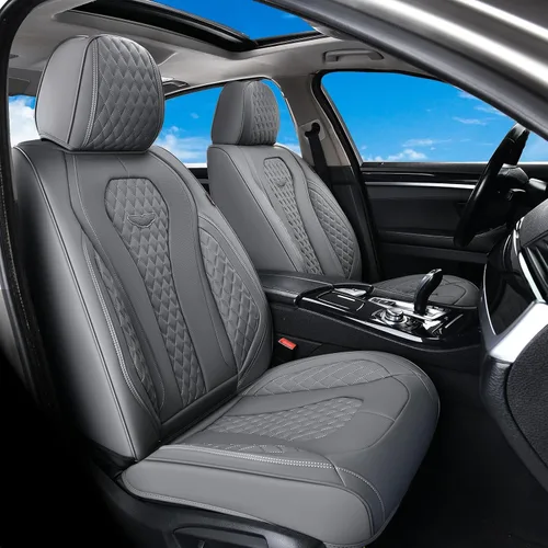 Miniatura 52 de Coverado Fundas de Asiento, Fundas de Asiento de Coche para Asientos Delanteros, Funda de Asiento de Coche Roja, Fundas de Asiento de Coche Rojo