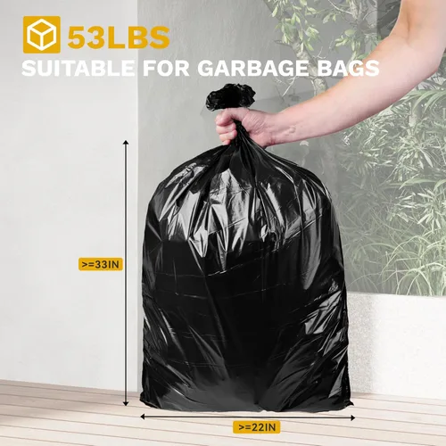 Miniatura 3 de DWVO Bote de basura para exteriores de 33 galones con tapa escalonada y bandeja de goteo, bote de basura de resina impermeable para patio, cocina