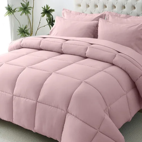 Miniatura 31 de JOLLYVOGUE Juego de edredón individual XL, cama ultrasuave en una bolsa, tamaño individual XL, 5 piezas, juego de ropa de cama certificado Oeko-TEX