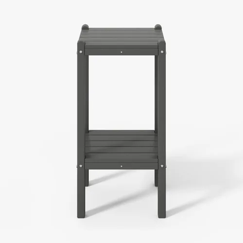 Miniatura 30 de WestinTrends Ashore - Mesa auxiliar Adirondack moderna para patio al aire libre, madera envejecida Roble (Weathered Wood)