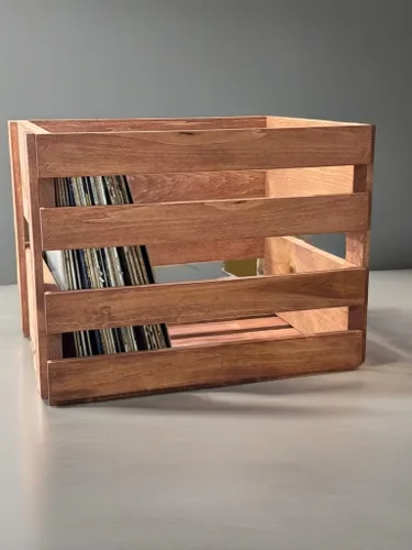 Miniatura 9 de Darla'Studio 66 Soporte para discos de vinilo Caja de madera
