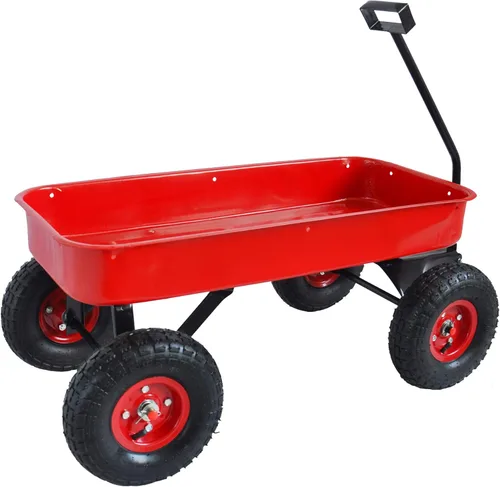 Miniatura 3 de ZeHuoGe Carro deportivo para exteriores todo terreno con paneles laterales de madera extraíbles, neumáticos de aire, panel de pie grande, cama
