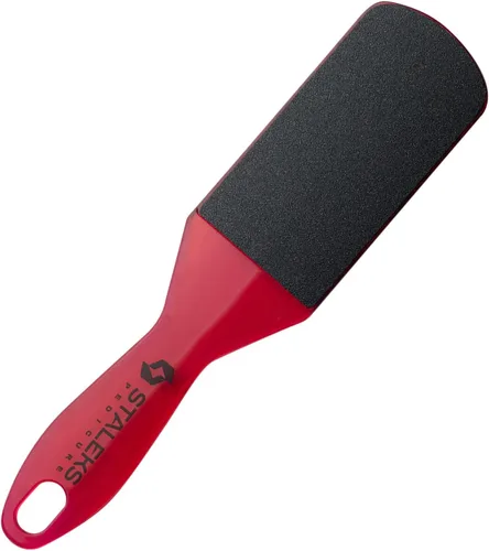 STALEKS PRO Expert 10 Tipo 2 - Lima de pie de plástico (grano 80/120), herramienta ergonómica de pedicura de doble cara para callos y piel de