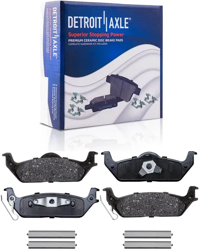 Miniatura 150 de Detroit Axle - Pastillas de freno traseras para Honda Odyssey 2011-2017 Pilot 2007-2013 MDX 2010-2013 ZDX 2010-2013 Pastillas de freno de cerámica