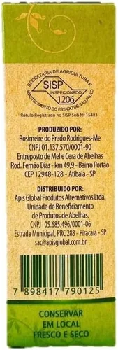 Miniatura 3 de Apiario Rupestre Extracto brasileño de propóleo de abeja verde sin alcohol (1.0 fl oz)