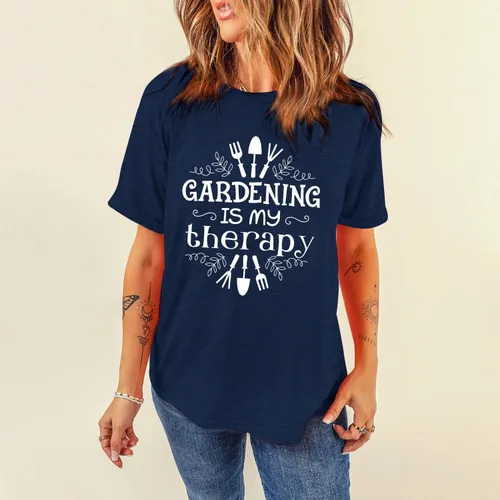 Miniatura 22 de MAIHUN Camisas de jardín para mujer, camiseta para amantes de las plantas, camiseta gráfica de jardinería, camisetas de regalo de jardinero