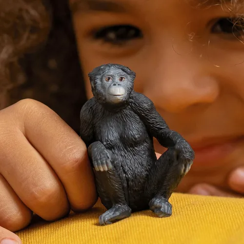 Miniatura 2 de Schleich Wild Life - Bonobo Female - Figura realista de mono de juguete - Figuras de animales para niños y niños pequeños a partir de 3 años