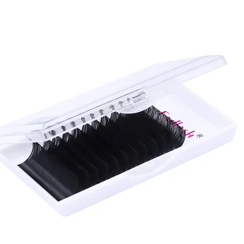 Miniatura 8 de Extensiones de Pestañas Rizo D 0.59-0.79 pulgadas Bandeja Mixta Seda Extensiones de Pestañas Clásicas Suministros Extensiones de Pestañas