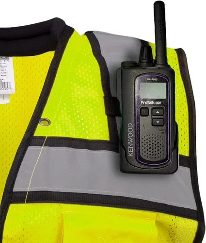 Miniatura 5 de SU350G Surveyors Clase 2 - Chaleco de seguridad con bolsillos para tablet y acolchado para el cuello, cumple con la norma ANSI/ISEA 107-2015, Verde