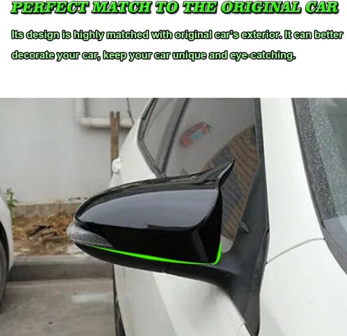 Miniatura 4 de Estilo de Coche ABS Puerta Cuerno de Buey Espejo Retrovisor Carcasa Cubierta Tapas Moldura Accesorios de Decoración Exterior Para Toyota Corolla