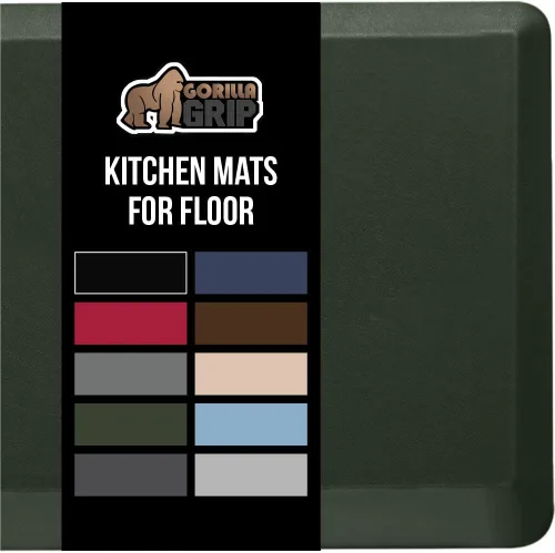 Miniatura 23 de GORILLA GRIP Alfombrillas de cocina cómodas y acolchadas para el suelo, superficie suave impermeable y resistente a manchas, alfombrilla antifatiga