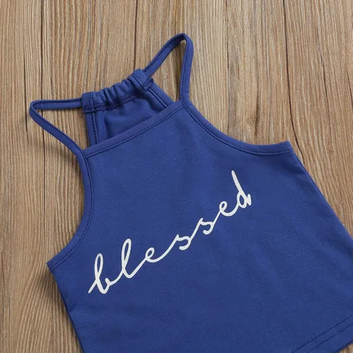 Miniatura 117 de Mandizy Conjunto de ropa de otoño para bebé niña pequeña, sudadera de manga larga con estampado de letras bendecidas, pantalones de camuflaje