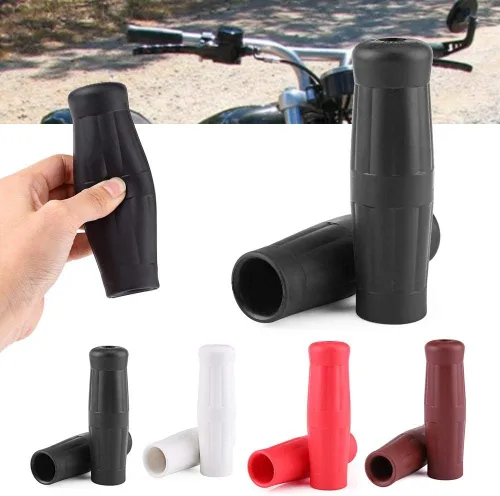 Miniatura 2 de 178 empuñaduras vintage para motocicleta, agarres universales de motocicleta de 1 pulgada, manillar clásico vintage, diseño de botella de coque Negro