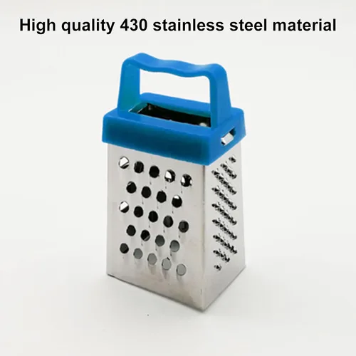 Miniatura 8 de Lucare Trituradora de verduras fácil de usar conveniente acero inoxidable resistente a la corrosión Rallador de queso seguro Gadgets de cocina azul