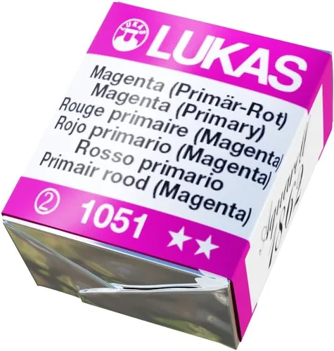 Miniatura 54 de Lukas 1862 Aquarell Artists' - Tubos de acuarela para artistas, color cian (primario), 0.8 fl oz, pintura de acuarela vibrante de grado profesional