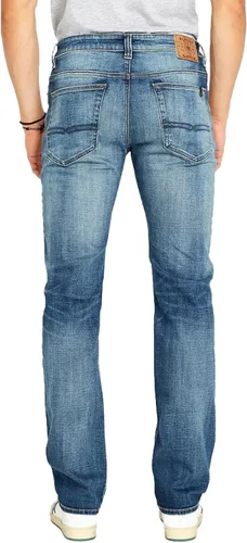 Miniatura 2 de Buffalo David Bitton Jeans de pierna recta relajada para hombre con tela elástica