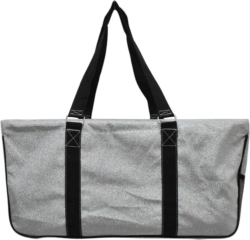 Miniatura 96 de NGIL Bolsa de comestibles reutilizable extra grande plegable de gran tamaño para comestibles, almacenamiento, picnic, playa, Bronco-negro occidental