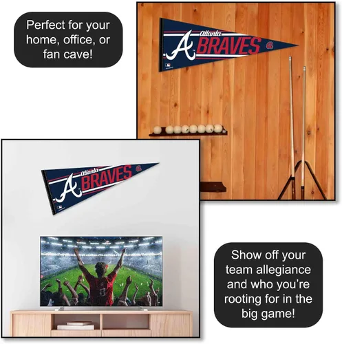 Miniatura 3 de Banderín grande de béisbol de Atlanta