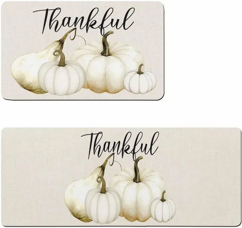 Tapete de baño de calabaza de Acción de Gracias para bañera, antideslizante, de secado rápido y absorbente, de tierra de diatomeas, tapete para