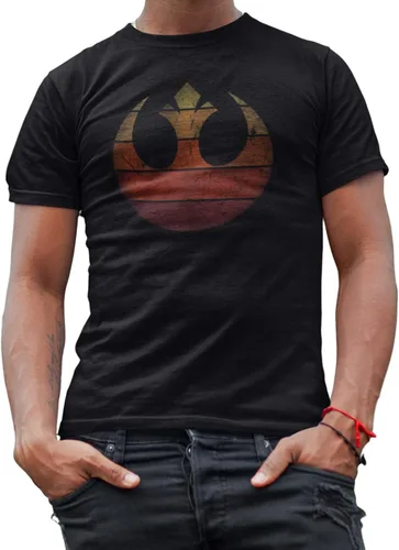 STAR WARS Rebel Alliance Rebellion Symbol - Camiseta para hombre adulto Carbón vegetal