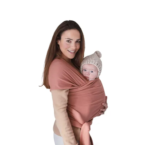 Miniatura 9 de mushie Portabebés Algodón orgánico y elastano Arnés infantil para recién nacidos y bebés de 8 a 35 libras (rubor)