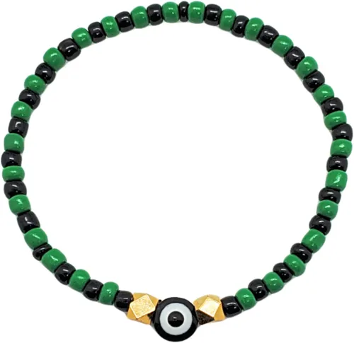 Miniatura 5 de Hecho a mano contra el mal de ojo orishas joyería de protección Ilde elástico elástico ajustable con cuentas unisex amuleto pulsera conjunto