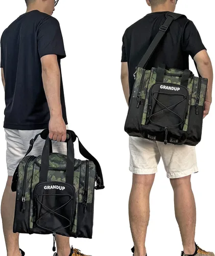 Miniatura 4 de GRANDUP - Bolsa para bola de bolos de una sola bola - Accesorios de bolos negros, bolsa tipo bandolera con soporte acolchado para bola - Se adapta a