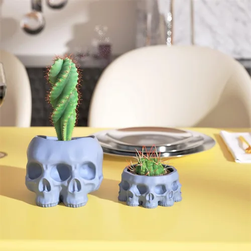 Miniatura 5 de Nicole - Moldes de silicona para hormigón, diseño de calavera 3D, para suculentas, maceta de bricolaje, decoración del hogar, cactus para SH0861