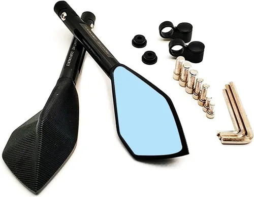 Miniatura 4 de Accesorios Espejos retrovisores laterales para motocicleta, aluminio CNC para Kawasaki Ninja 400R GTR1400 ZX14R Z1000SX H2R KLZ1000 Versys Z400