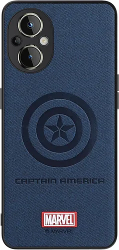 IRON SPIDER Funda para OnePlus Nord N20 5G, con personaje de superhéroe, compatible con OnePlus Nord N20 de piel (azul) para hombre y mujer Capitán