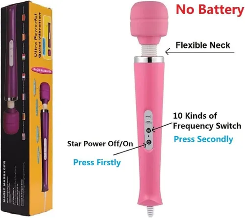 Miniatura 2 de Gajoin - Masajeador vibratorio eléctrico de mano grande para mujer, para adultos, recuperación deportiva, dolor ACH, hombro, cuello, pierna, mano