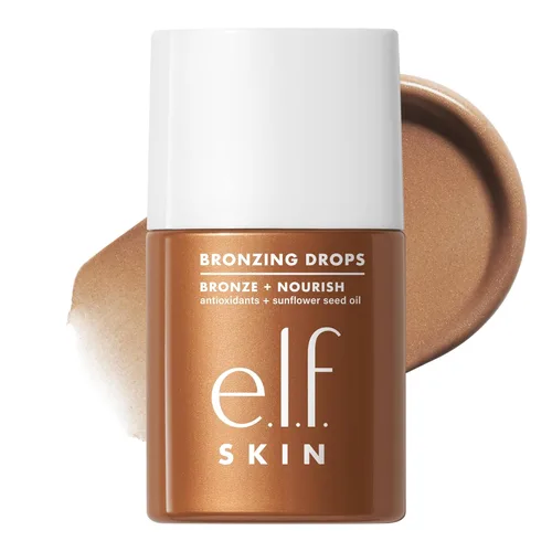 Miniatura 11 de e.l.f. SKIN - Gotas bronceadoras, bronceador líquido para rostro y piel, crea un brillo bañado por el sol, infundido con vitamina E, vegano y libre