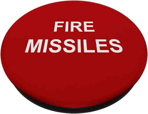 Miniatura 2 de Fire Misiles Botón PopSockets Agarre y Soporte para Teléfonos y Tabletas, Negro
