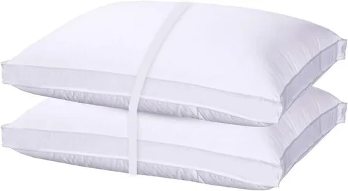 Miniatura 3 de Royal Bedding Almohada de plumón ajustable – Altura ajustable con núcleo interior de espuma viscoelástica, 280 hilos, carcasa 100% algodón, firmeza