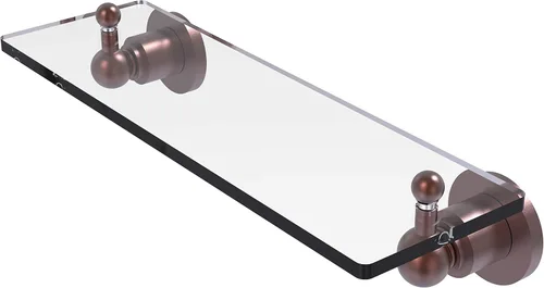 Miniatura 22 de Allied Brass AP-1/16 Astor Place - Estante de cristal con bordes biselados, color negro mate Mate negro