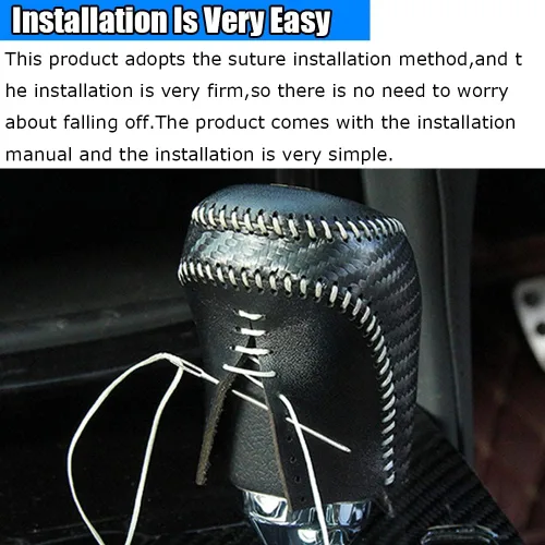 Miniatura 5 de Accesorios de interior personalizados para Mazda CX-30 2020 2021 2022, funda de palanca de cambios de cuero automático, botas de transmisión, funda