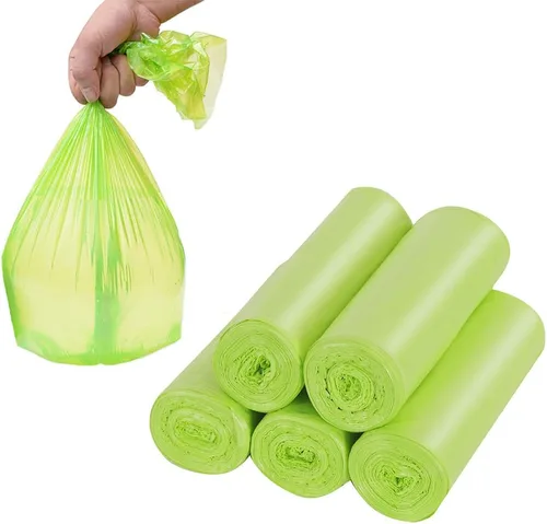 Miniatura 4 de Bolsas de basura biodegradables, bolsas de basura biodegradables de 4 a 6 galones, bolsas de basura degradables, bolsas compostables, bolsas