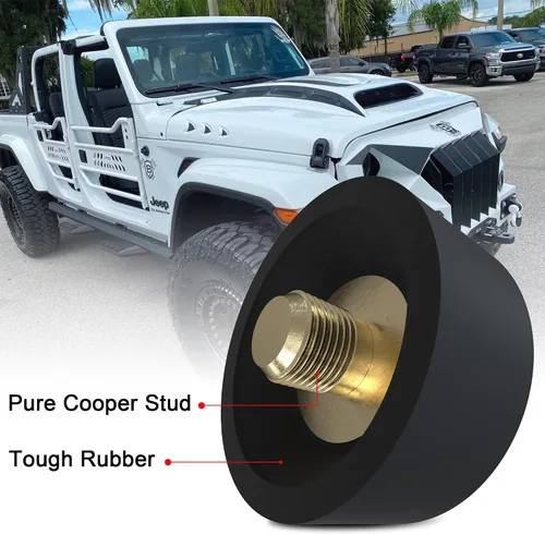 Miniatura 2 de BASIKER Tapa de eliminación de antena apta para Jeep Wrangle Gladiator JK JL Rubicon Sport Unlimited 4xe Willys Mojave, accesorios para Jeep a