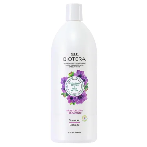 Biotera Moisturizing Shampoo for Dry, Fine Hair - Lightweight Hydration with Coconut & Shea Butter, Restores & Nourishes Moisture, Enhances Shine &