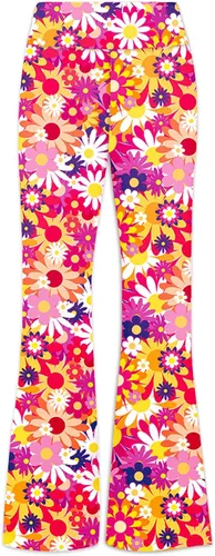 Miniatura 6 de Deerose Pantalones de cintura alta con estampado floral para niñas de 5 a 14 años